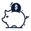 Piggy bank icon