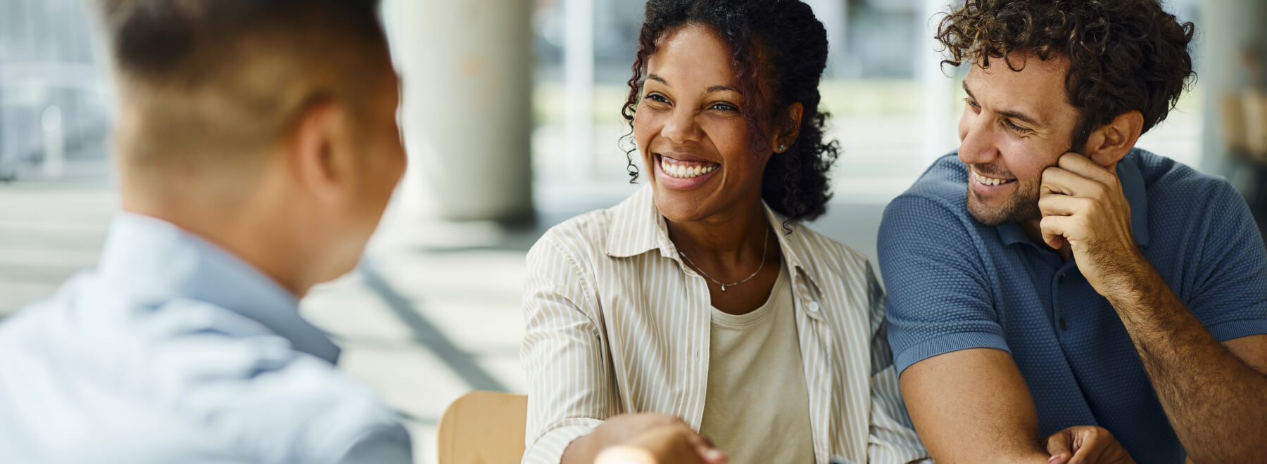 Couple in an appointment with a business professional