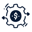 Finance cog icon